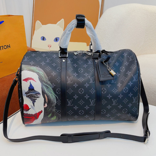 Louis Vuitton Womens and Mens Unisex Bags Luxury Brand LV Keepall Bandoulière 45 Fashion Design Travel Bag