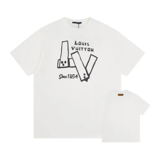 Louis Vuitton Luxury Brand Men Womens Short Sleeve T-Shirt   