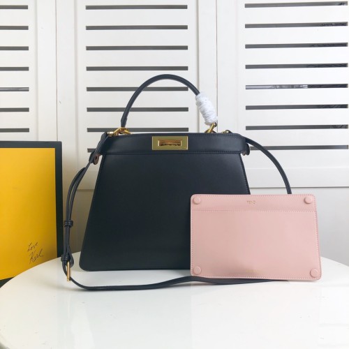 Fendi Womens Bags Shoulder Handbags Luxury Brand Peekaboo ISEEU Shopping Bag with Original Box