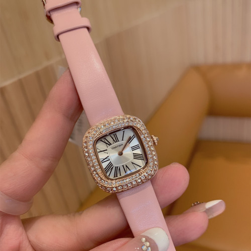 Cartier Womens Watch Luxury Brand Design Fashion Type with Original Box COUSSIN DE CARTIER