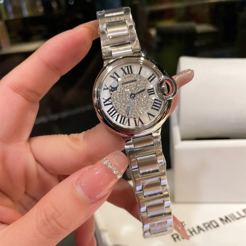 Cartier Womens Watch Luxury Brand Design Fashion Type with Original Box