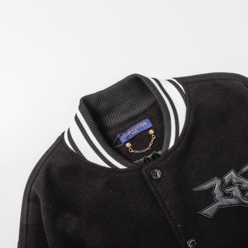 Louis Vuitton Men Womens Jackets Coat Luxury Brand Mens Jackets Varsity Blouson Top Quality   