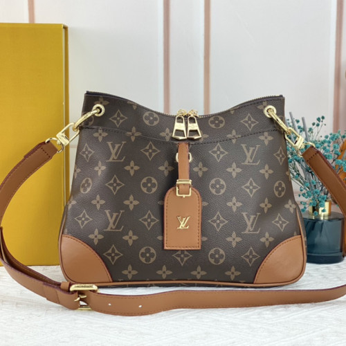 Louis Vuitton Womens Bags Luxury Brand Fashion Type ODÉON MM Natural Monogram coated canvas M45354 with Original Box
