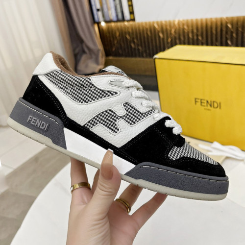 Fendi Mens Shoes Fashion Sneakers Luxury Brand Casual Fendi Trainer Sneakers Match Basse Shoes for Men with Original Box