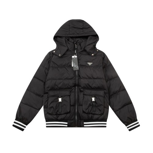 Prada Men Womens Coat Down Jacket Luxury Brand Mens Jacket Top Quality
