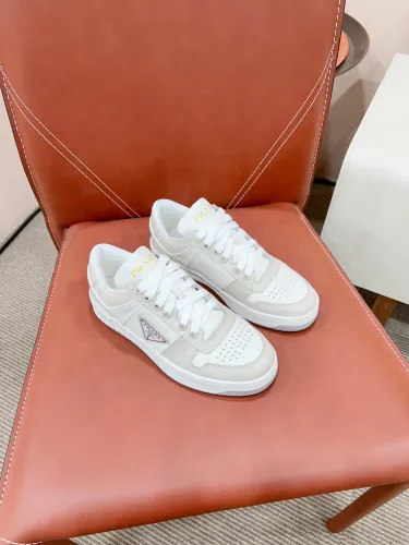Prada Mens Shoes Casual Luxury Brand Breathable Sneakers with Original Box Downtown leather sneakers 2EE364_3LKG_F098Z with Original Box Whatsapp 