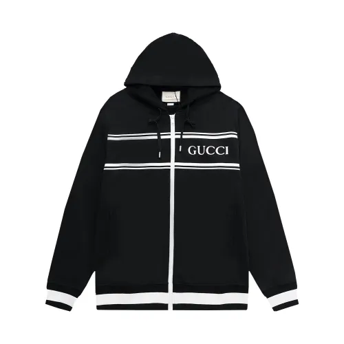 Gucci Womens Mens Zip Hoodie Coat Luxury Brand Mens Sweatshirt Winter Fashion   