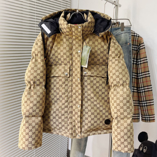 Gucci Down Jacket Men Womens Coats Luxury Brand Fashion Design 90% White Duck Down Fur Feather
