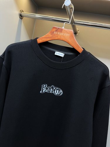 Burberry Womens Mens Sweatshirt Luxury Brand Mens Logo Cotton Blend Sweatshirt 80978221   