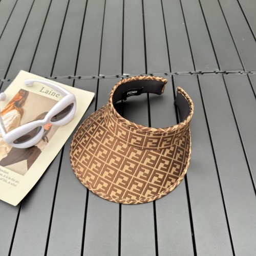 Fendi Womens Visor Hat Luxury Brand Design Fendi Cap with Original Box  