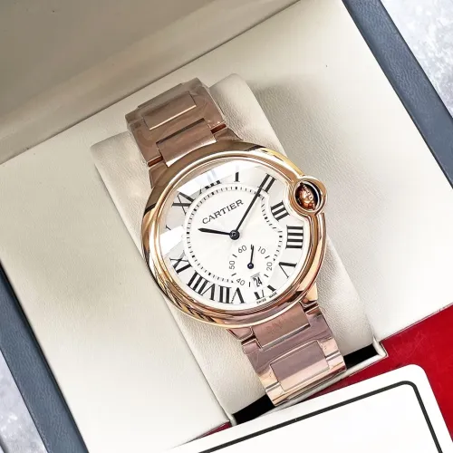 Cartier Mens Watch Luxury Brand Design Fashion Type with Original Box