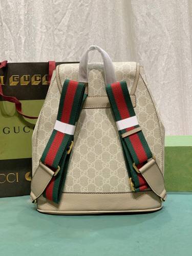 Gucci Womens Mens Fashion Bags Shoulder Backpacks Luxury Brand Backpack with Interlocking G in GG Supreme 674147 92THG 8563 with Original Box
