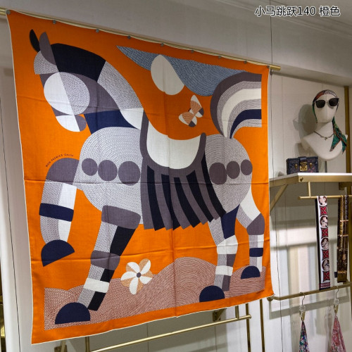 Hermes Scarves Womens Fashion Scarf Shawl 257