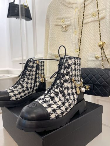 Chanel Womens Shoes Boots Luxury Brand Design with Original Box Women Fashion Ankle Boots Booties