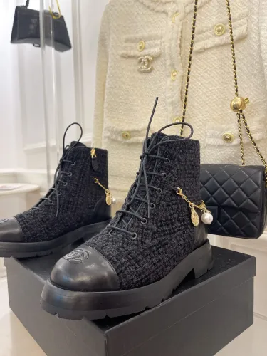 Chanel Womens Shoes Boots Luxury Brand Design with Original Box Women Fashion Ankle Boots Booties