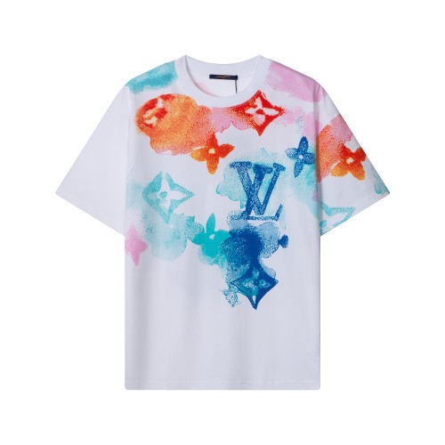 Louis Vuitton Luxury Brand Men Womens Short Sleeve T-Shirt   