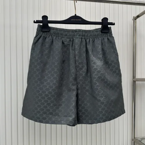 Louis Vuitton Luxury Brand Mens Pant Short Drawstring Jacquard Silk-Blend Shorts 1AFRKG   