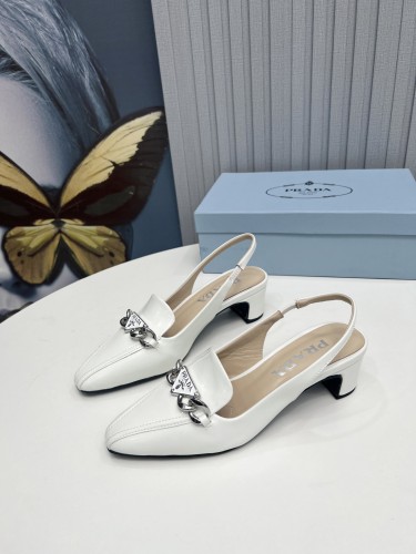 Prada Womens Shoes Sandals Casual Luxury Brand Pumps 4.5cm Heel with Original Box Whatsapp 