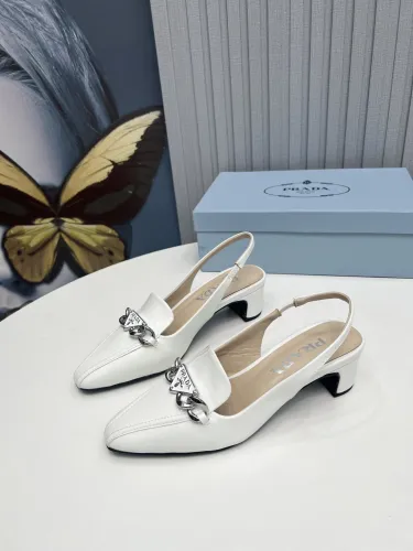 Prada Womens Shoes Sandals Casual Luxury Brand Pumps 4.5cm Heel with Original Box Whatsapp 