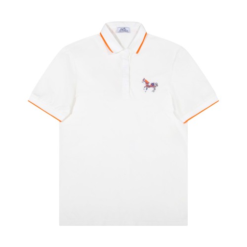 Hermes Luxury Brand Mens Short Sleeve T-Shirt Polo Shirt   