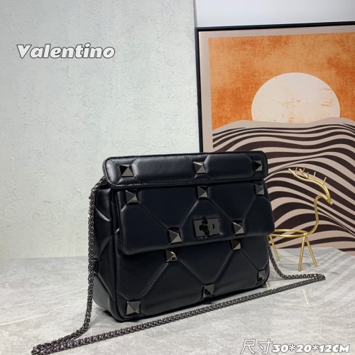 Valentino Womens Bags Crossbody Bags Handbags Luxury Brand Valentino Garavani Roman Stud with Original Box V009083#  