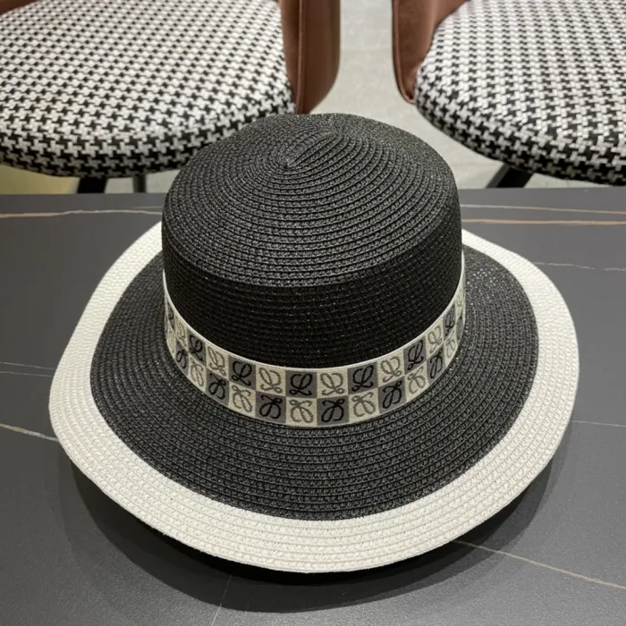 Loewe Womens Bucket Hat Luxury Brand Design Loewe Hats Straw Hat with Original Box  