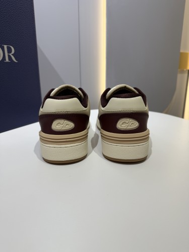 Dior Mens Shoes Sneakers Luxury Brand Breathable Design B57 LOW-TOP SNEAKER Smooth Calfskin with Dior Oblique Jacquard with Original Box  