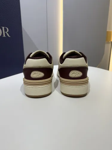 Dior Mens Shoes Sneakers Luxury Brand Breathable Design B57 LOW-TOP SNEAKER Smooth Calfskin with Dior Oblique Jacquard with Original Box  