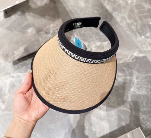 Fendi Womens Visor Hat Luxury Brand Design Fendi Cap with Original Box  