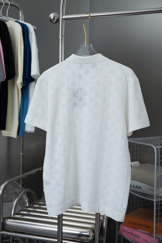 Louis Vuitton Luxury Brand Men Womens Short Sleeve Knit T-Shirt   