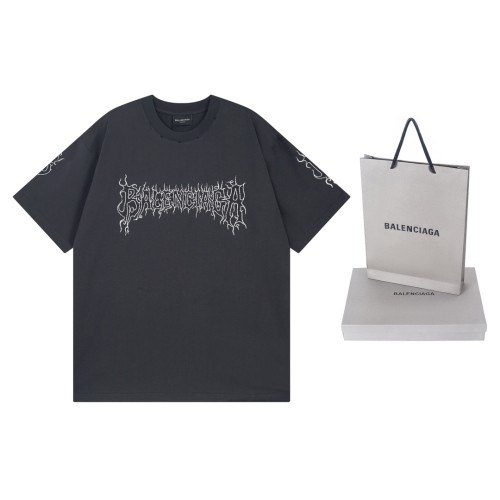 Balenciaga Luxury Brand Women Mens Short Sleeve T-Shirt   
