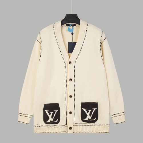 Louis Vuitton Men Womens Sweater Knitwear Luxury Brand Mens Knit Cardigan Top Quality   