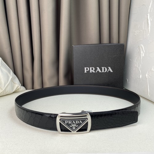 Prada Mens Belt Luxury Brand Fashion Men Belts with Original Box