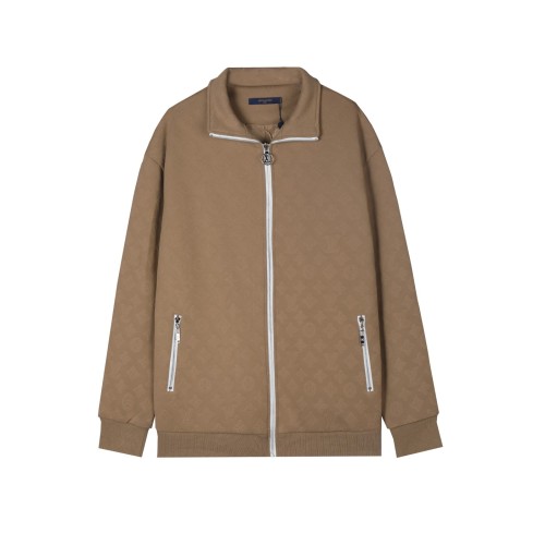 Louis Vuitton Womens Mens Zip Sweatshirt Luxury Brand Mens Sweatshirts   