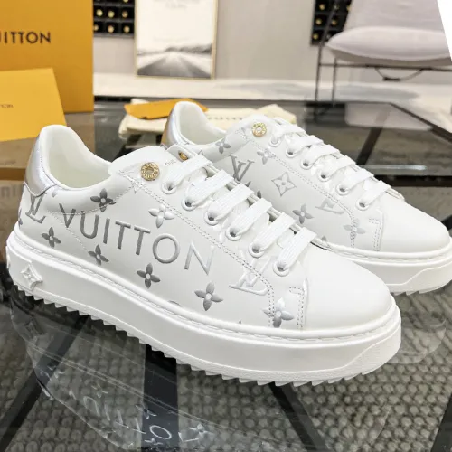 Louis Vuitton Mens Shoes Sneakers Lace-Up Luxury Brand Fashion TIME OUT SNEAKER with Original Box 1AAVVA  