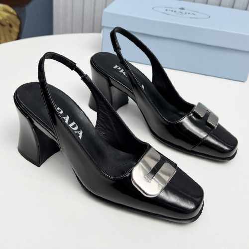 Prada Womens Shoes Sandals Casual Luxury Brand Pumps 8.5cm Heel with Original Box Whatsapp 