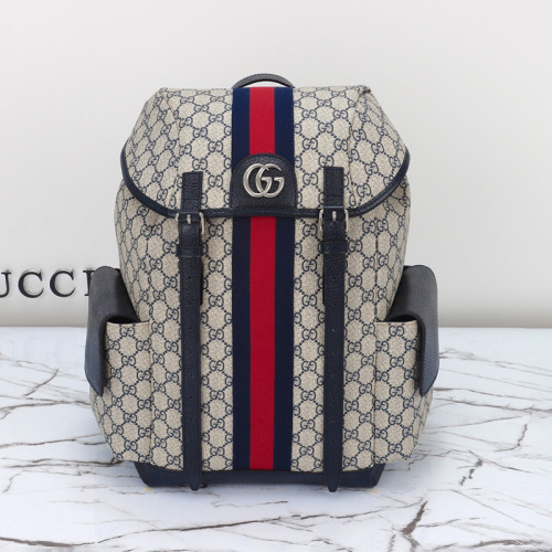 Gucci Womens Bags Backpacks Luxury Brand Gucci GG Supreme Ophidia Medium Backpack With Straps  