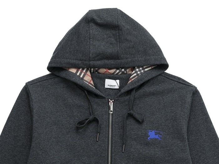 Burberry Womens Mens Sweatshirt Luxury Brand Mens Zip Hoodie   