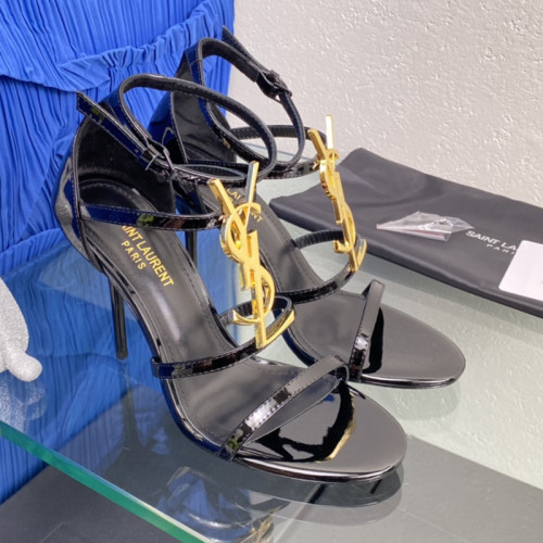 Saint Laurent YSL Womens Shoes Sandals Cassandra Monogram High Heel 10.5cm with Original Box