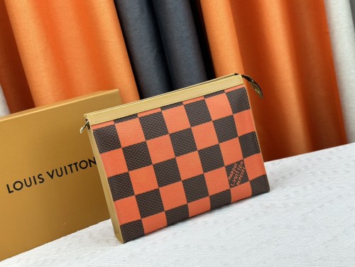 Louis Vuitton Mens Womens Bags Clutch Luxury Brand Fashion Type POCHETTE VOYAGE MM M80803 with Original Box  