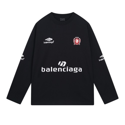 Balenciaga Luxury Brand Women Mens Long Sleeve T-Shirt   