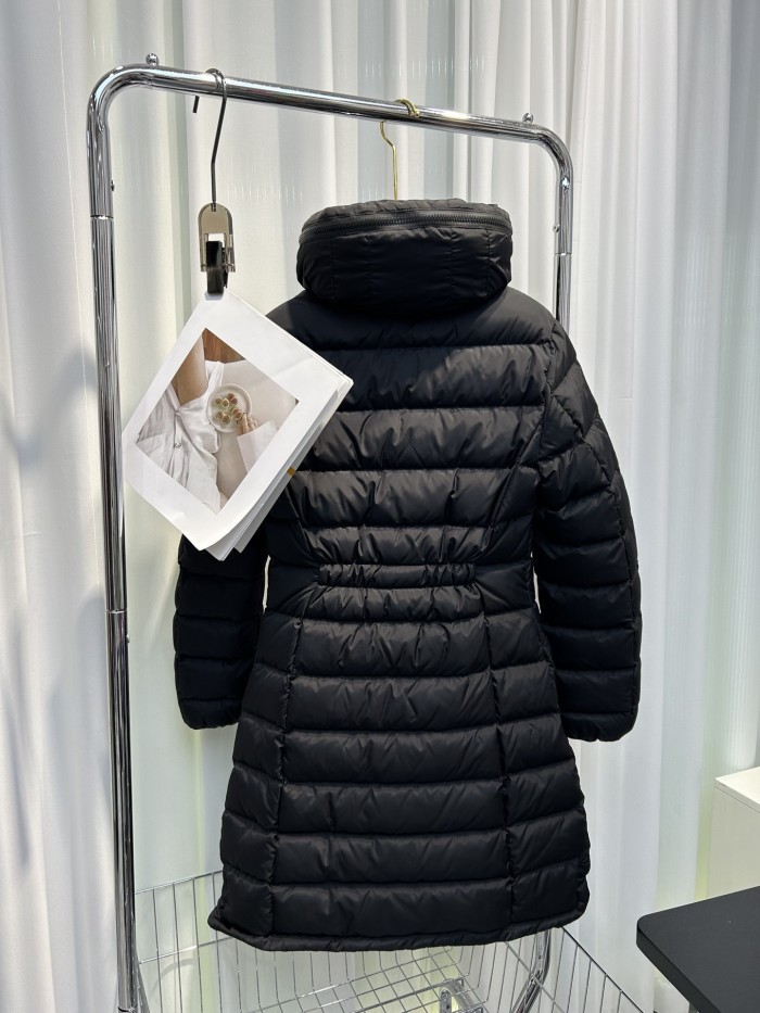 Moncler Womens Down Jacket Womens Coats Luxury Brand Fashion Design Long Down Jackets Black