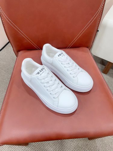 Prada Womens Shoes Sneakers Casual Luxury Brand Breathable Sneakers with Original Box Downtown leather sneakers 2EE364_3LKG_F098Z with Original Box Whatsapp 