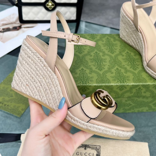 Gucci Womens Shoes Slippers Sandals Summer Design Luxury Brand 8cm Mid-Heel Sandal with Original Box Whatsapp 