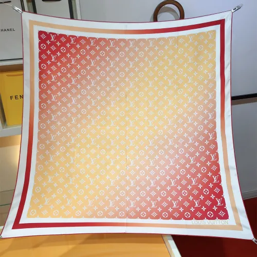 Louis Vuitton Scarves Womens Fashion Scarf Sunrise Aquarelle Square 90 M79859 with Original Box   
