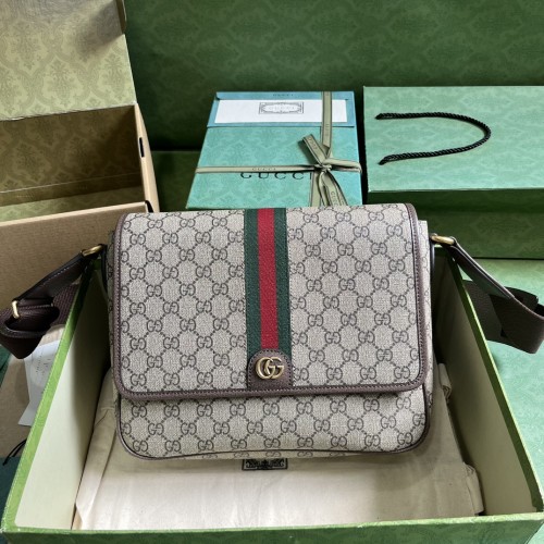 Gucci Mens Bags Shoulder Bag Luxury Brand Gucci Ophidia medium messenger bag 761741 FACJQ 9741  