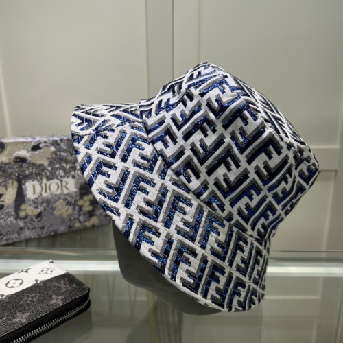 Fendi Men Womens Bucket Hat Luxury Brand Design Fendi Cap with Original Box  