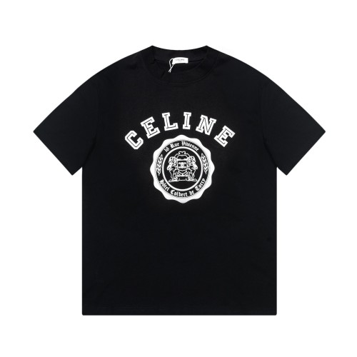 Celine Luxury Brand Women Mens Short Sleeve T-Shirt   