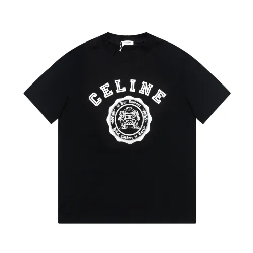 Celine Luxury Brand Women Mens Short Sleeve T-Shirt   