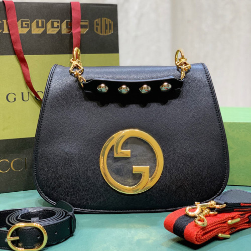 Gucci Womens Bags Shoulder Messenger Bag Luxury Brand Gucci Blondie medium top handle bag with Original Box  